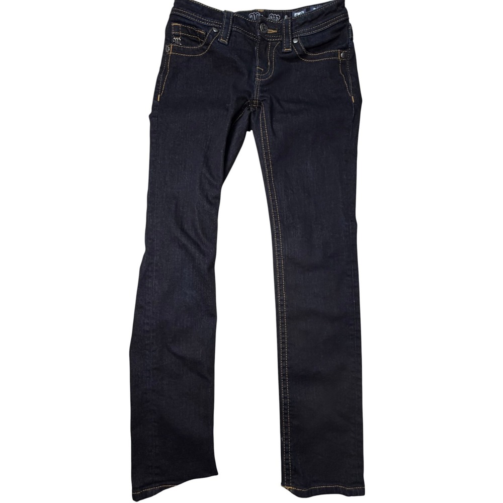 Miss Me Girls Skinny Jeans Dark Wash Indigo JK5151S159 Size 12 L27 Denim Pants